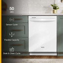 Whirlpool® 24” Dishwasher with AI Intelligent Wash and Tall Top Rack WDT740SALW