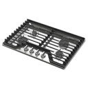 Whirlpool® 30-inch Gas Cooktop with EZ-2-Lift™ Hinged Cast-Iron Grates WCGK5030PS