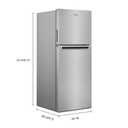 Whirlpool® 24-inch Wide Small Space Top-Freezer Refrigerator - 11.6 cu. ft. WRT312CZJZ
