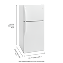 Whirlpool® 30-inch Wide Top Freezer Refrigerator - 18 cu. ft. WRT318FZDW