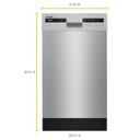 Whirlpool® Small-Space Compact Dishwasher with Stainless Steel Tub WDPS5118PM