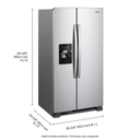 Whirlpool® 33-inch Wide Side-by-Side Refrigerator - 21 cu. ft. WRS331SDHM