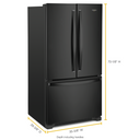 Whirlpool® 36-inch Wide Counter Depth French Door Refrigerator - 20 cu. ft. WRF540CWHB