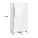 Whirlpool® 16 cu. ft. Upright Freezer with Frost-Free Defrost WZF57R16FW