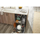 Kitchenaid® 39 dBA Dishwasher in PrintShield™ Finish with Third Level Utensil Rack KDFE204KBS