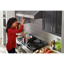 KitchenAid® 36'' Smart Commercial-Style Dual Fuel Range with 6 Burners KFDC506JAV