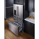 Kitchenaid® 25.8 Cu. Ft. 36" Multi-Door Freestanding Refrigerator with Platinum Interior Design KRMF706ESS