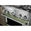 KitchenAid® 30'' Smart Commercial-Style Gas Range with 4 Burners KFGC500JAV