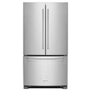 Kitchenaid® 25 cu.ft. 36-Width Standard Depth French Door Refrigerator with Interior Dispense KRFF305ESS