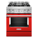 KitchenAid® 30'' Smart Commercial-Style Gas Range with 4 Burners KFGC500JPA