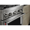 KitchenAid® 30'' Smart Commercial-Style Gas Range with 4 Burners KFGC500JSS