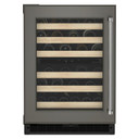 Kitchenaid® 24" Panel-Ready Undercounter Wine Cellar with Wood-Front Racks KUWL214KPA