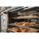 KitchenAid® 48'' Smart Commercial-Style Dual Fuel Range with Griddle KFDC558JSS