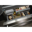 Kitchenaid® 24.2 Cu. Ft. 42" Width Built-In Stainless French Door Refrigerator with Platinum Interior Design KBFN502ESS