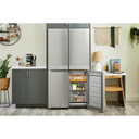 Kitchenaid® 19.4 cu. ft. 36-inch wide Counter-Depth 4-Door Refrigerator with PrintShield™ Finish KRQC506MPS