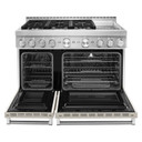 KitchenAid® 48'' Smart Commercial-Style Gas Range with Griddle KFGC558JMH