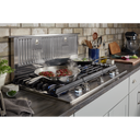 Kitchenaid® 36 5-Burner Gas Cooktop with Griddle KCGS956ESS
