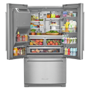 Kitchenaid® 26.8 Cu. Ft. Standard-Depth French Door Refrigerator with Exterior Ice and Water Dispenser KRFF577KPS