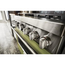 KitchenAid® 36'' Smart Commercial-Style Gas Range with 6 Burners KFGC506JAV