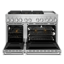 Jennair® NOIR™ 48 Dual-Fuel Professional Range with Chrome-Infused Griddle JDRP548HM