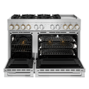 Jennair® RISE™ 48 Dual-Fuel Professional-Style Range with Chrome-Infused Griddle and Steam Assist JDSP548HL