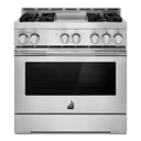 Jennair® 36 RISE™ Gas Professional-Style Range with Chrome-Infused Griddle JGRP536HL