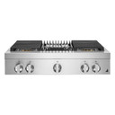 Jennair® 36" NOIR™ Gas Professional-Style Rangetop with Gas Grill JGCP636HM