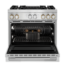 Jennair® RISE™ 36 Dual-Fuel Professional Range with Gas Grill JDRP636HL