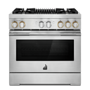 Jennair® RISE™ 36 Dual-Fuel Professional Range with Gas Grill JDRP636HL