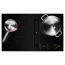 Jennair® 36 Oblivion Glass Electric Radiant Downdraft Cooktop with Tap Touch Controls JED4536KB