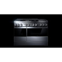 Jennair® NOIR™ 48" Dual-Fuel Professional Range with Chrome-Infused Griddle and Gas Grill JDRP748HM