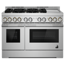 Jennair® 48 RISE™ Gas Professional-Style Range with Chrome-Infused Griddle JGRP548HL