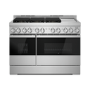 Jennair® NOIR™ 48 Dual-Fuel Professional-Style Range with Chrome-Infused Griddle and Steam Assist JDSP548HM