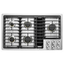 Jennair® 36” JX3™ Gas Downdraft Cooktop JGD3536GS Jennair® 36” JX3™ Gas Downdraft Cooktop JGD3536GS