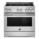 Jennair® 36" RISE™ Gas Professional-Style Range with Infrared Grill JGRP636HL