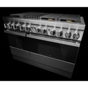 Jennair® NOIR™ 48" Dual-Fuel Professional Range with Gas Grill JDRP648HM