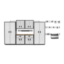 Gladiator® Ready-to-Assemble 3/4-Door Modular GearBox GAGB28KDYG