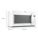 Whirlpool® 30’ W 1.7 cu. ft Over the range Microwave with 900-Watts Cooking Power YWMMS3130RW