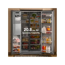 Kitchenaid® 20.8 Cu. Ft. Counter-Depth Side-by-Side Refrigerator with Exterior Ice and Water Dispenser in PrintShield™ Finish KRSC536RPS