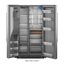 Kitchenaid® 28.7 Cu. Ft. Side-by-Side Refrigerator with Exterior Ice and Water Dispenser in PrintShield™ Finish KRSF536RPS