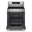 Kitchenaid® 5.0 Cu. Ft. Smart Freestanding Gas Range with Convection Cooking Modes KFGS530SPS