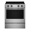 Kitchenaid® 5.3 Cu. Ft. Slide-in Electric Range with Two Even-Heat™ Hyper Elements and Convection Cooking Modes YKSES530SPS