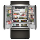 Kitchenaid® 24.2 Cu. Ft. 42" Built-In French Door Bottom Mount Refrigerator with Platinum Interior KBFN542SBE