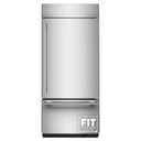 Kitchenaid® 20.8 Cu. Ft. 36" Built-In Bottom Mount Refrigerator with Platinum Interior KBBR336SPS