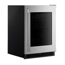 Kitchenaid® 24"" Undercounter Refrigerator with Glass Door KURR324SSB