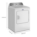 Maytag® 7.0 Cu. Ft. Capacity Electic Dryer YMED4205SW