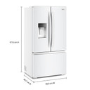 Whirlpool® 36-inch Wide True Counter Depth 3-Door French Door Refrigerator - 23.4 cu. ft. WRFC5036RW