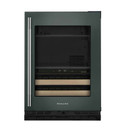 Kitchenaid® 24" Beverage Center with Glass Door and Wood-Front Racks KUBR524SJP