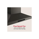 KitchenAid® 30-inch Wall-Mount, 4-Speed Canopy Hood KVWC730SBE
