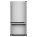 Kitchenaid® 22 Cu. Ft. 33-Inch Standard-Depth Bottom Mount Refrigerator with Right Door Swing KRBR133SPS